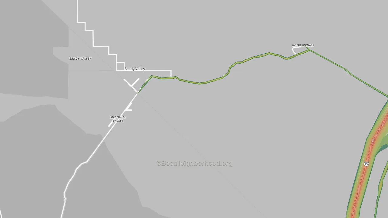 89019, NV Map of Noise Levels in 89019