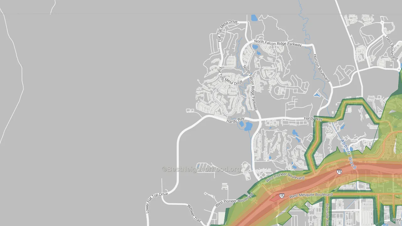 89034, NV Map of Noise Levels in 89034