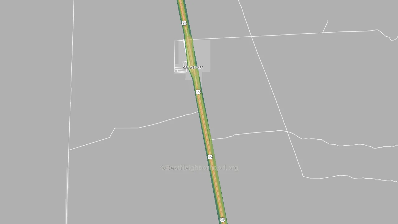 89039, NV Map of Noise Levels in 89039