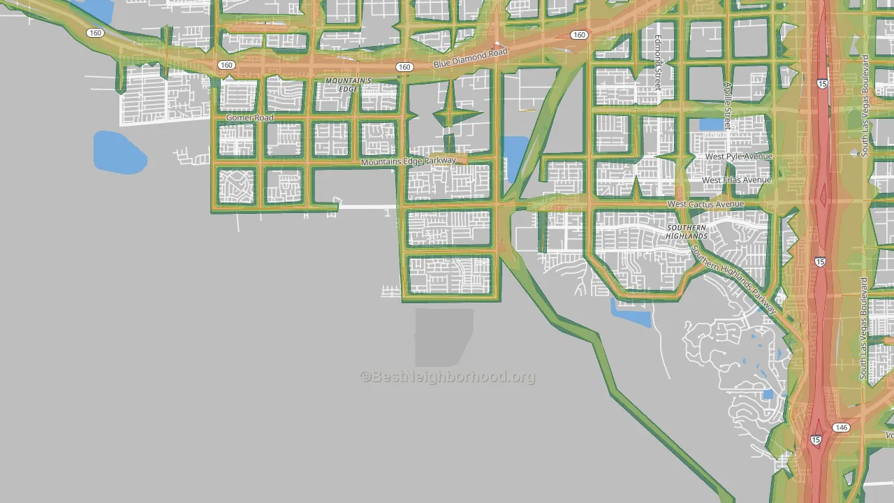 89179, NV Map of Noise Levels in 89179
