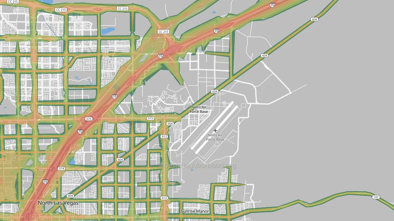 89191, NV Map of Noise Levels in 89191