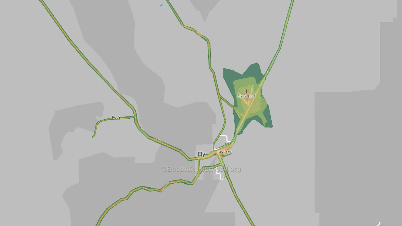 89301, NV Map of Noise Levels in 89301