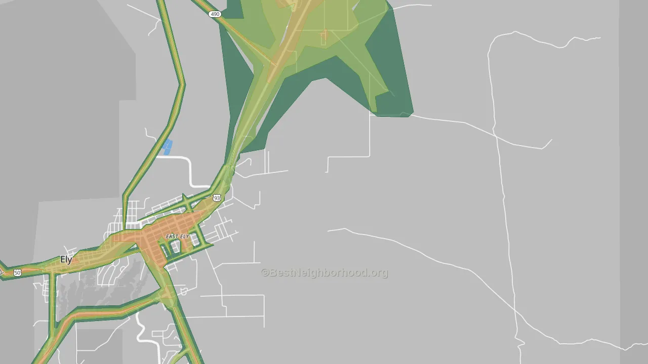 89315, NV Map of Noise Levels in 89315