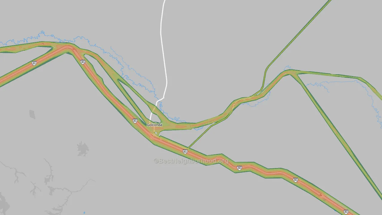 89414, NV Map of Noise Levels in 89414