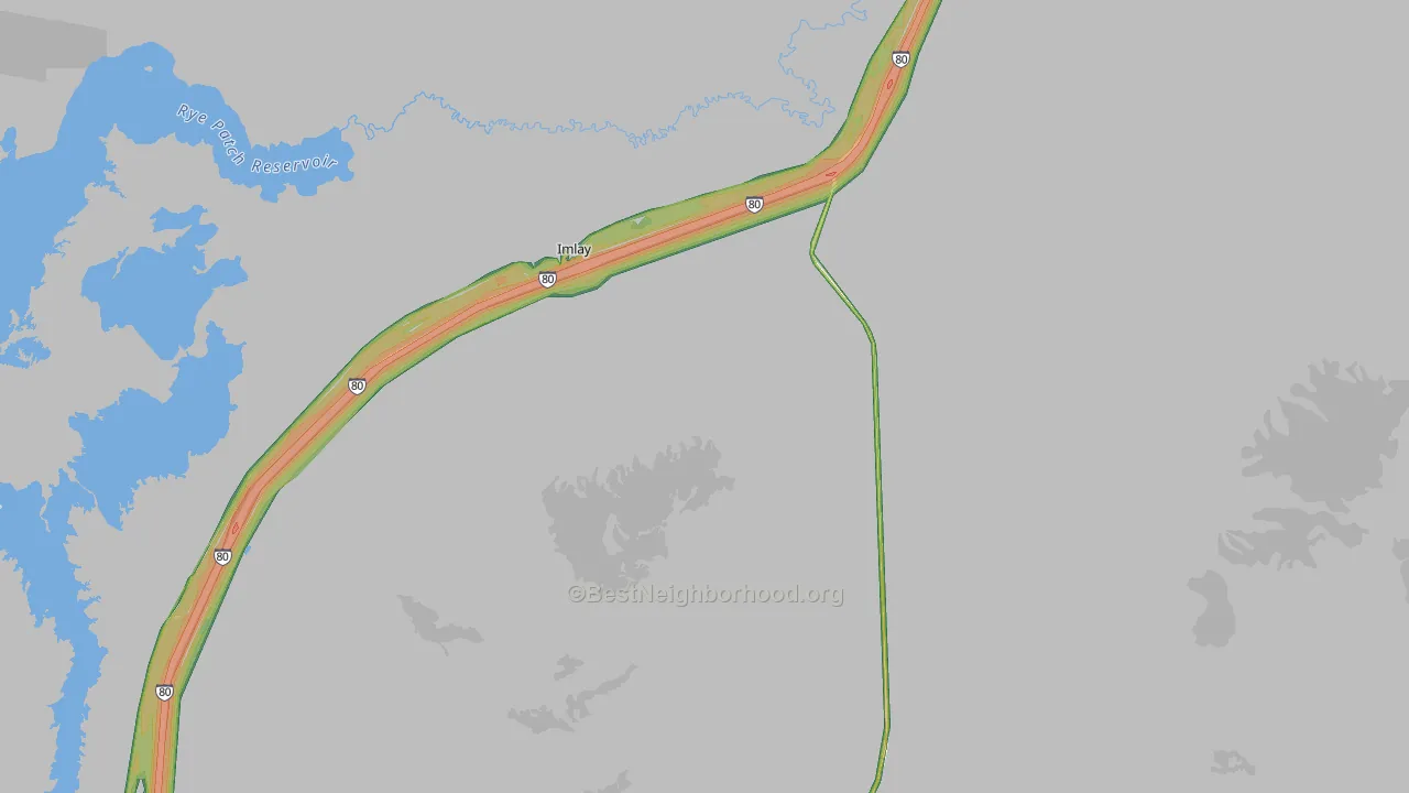 89418, NV Map of Noise Levels in 89418