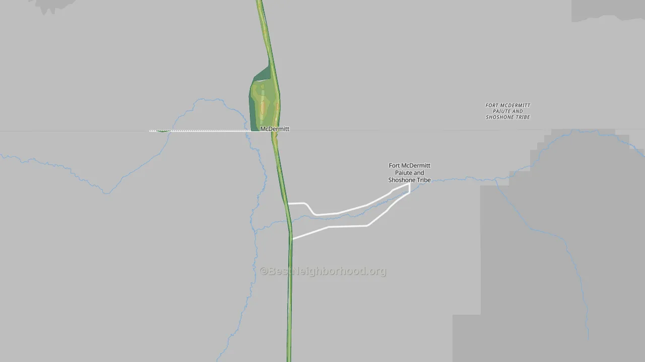 89421, NV Map of Noise Levels in 89421