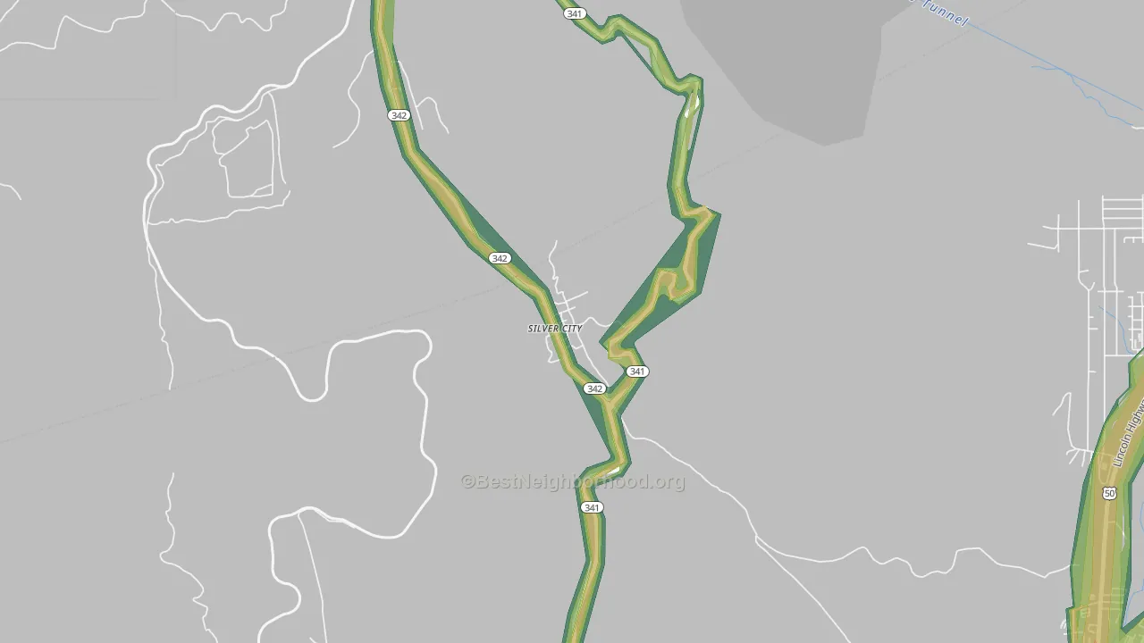 89428, NV Map of Noise Levels in 89428