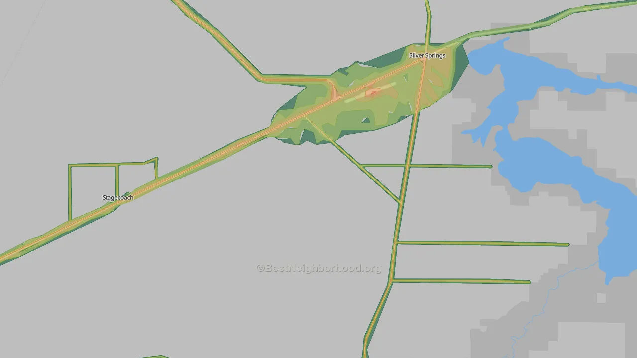89429, NV Map of Noise Levels in 89429