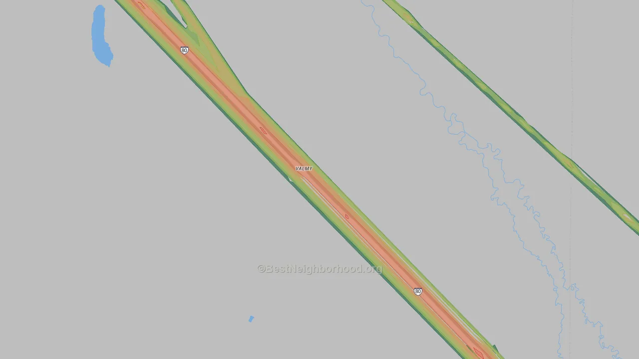 89438, NV Map of Noise Levels in 89438