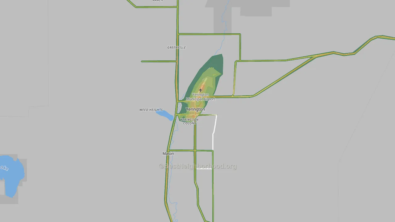 89447, NV Map of Noise Levels in 89447