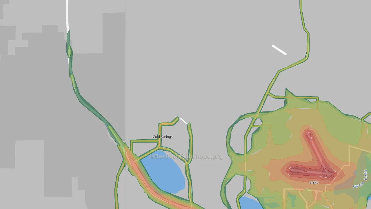 89508, NV Map of Noise Levels in 89508