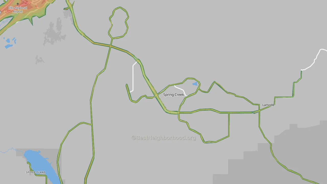 89815, NV Map of Noise Levels in 89815