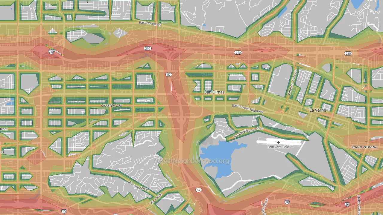 91773, CA Map of Noise Levels in 91773