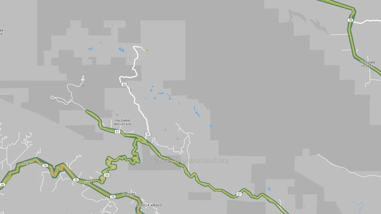 92060, CA Map of Noise Levels in 92060