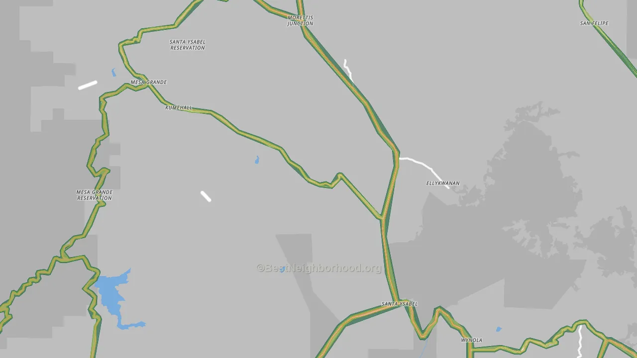 92070, CA Map of Noise Levels in 92070