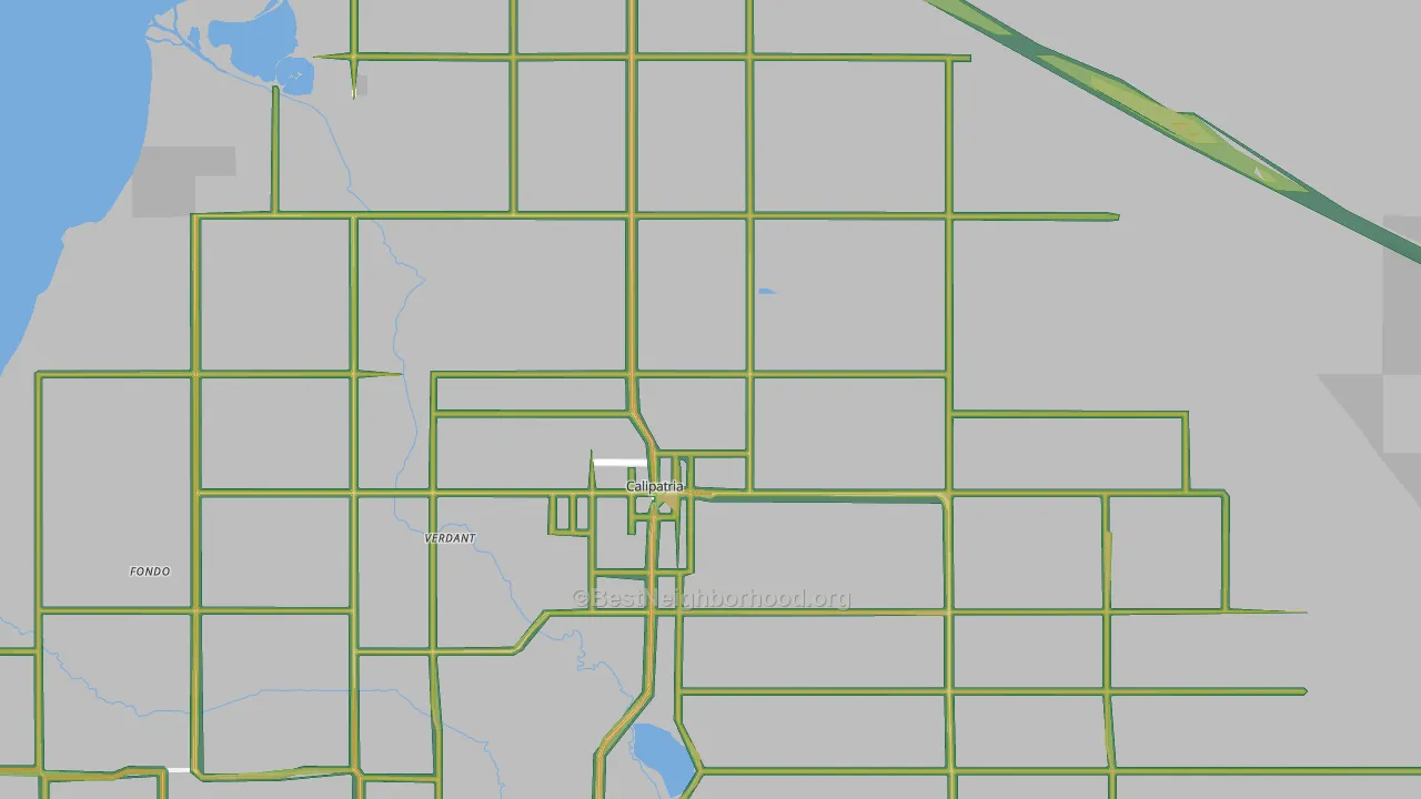 92233, CA Map of Noise Levels in 92233