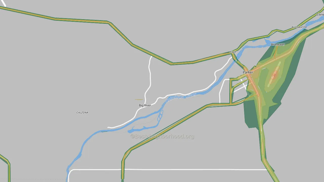 92242, CA Map of Noise Levels in 92242