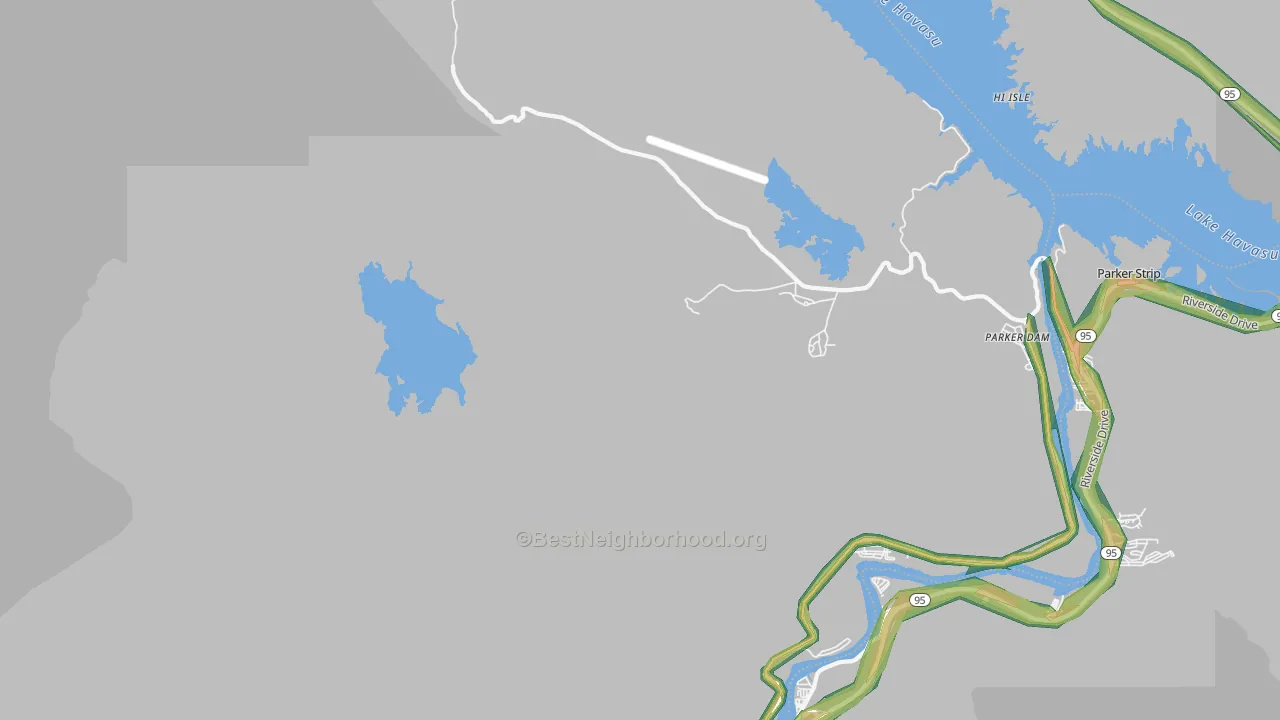 92267, CA Map of Noise Levels in 92267