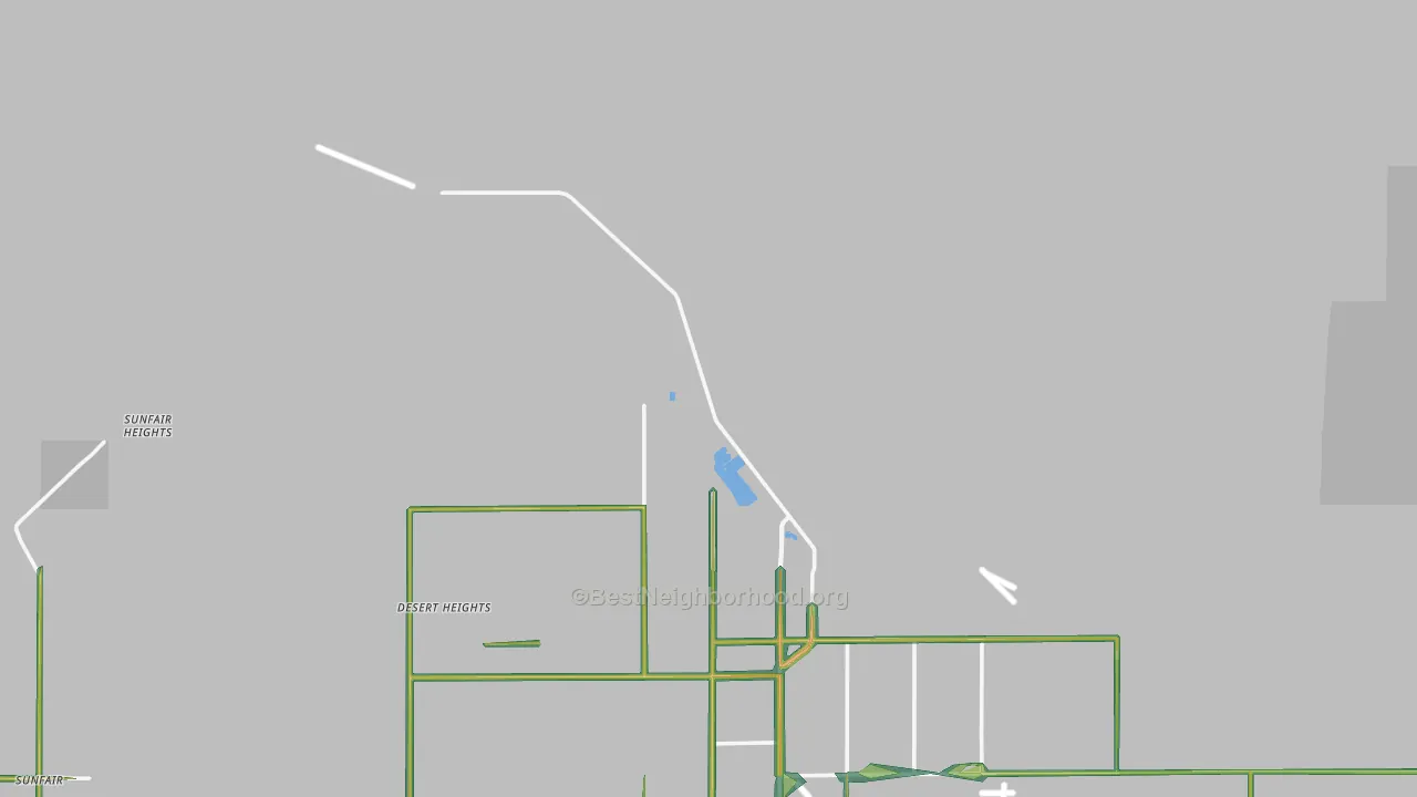 92278, CA Map of Noise Levels in 92278