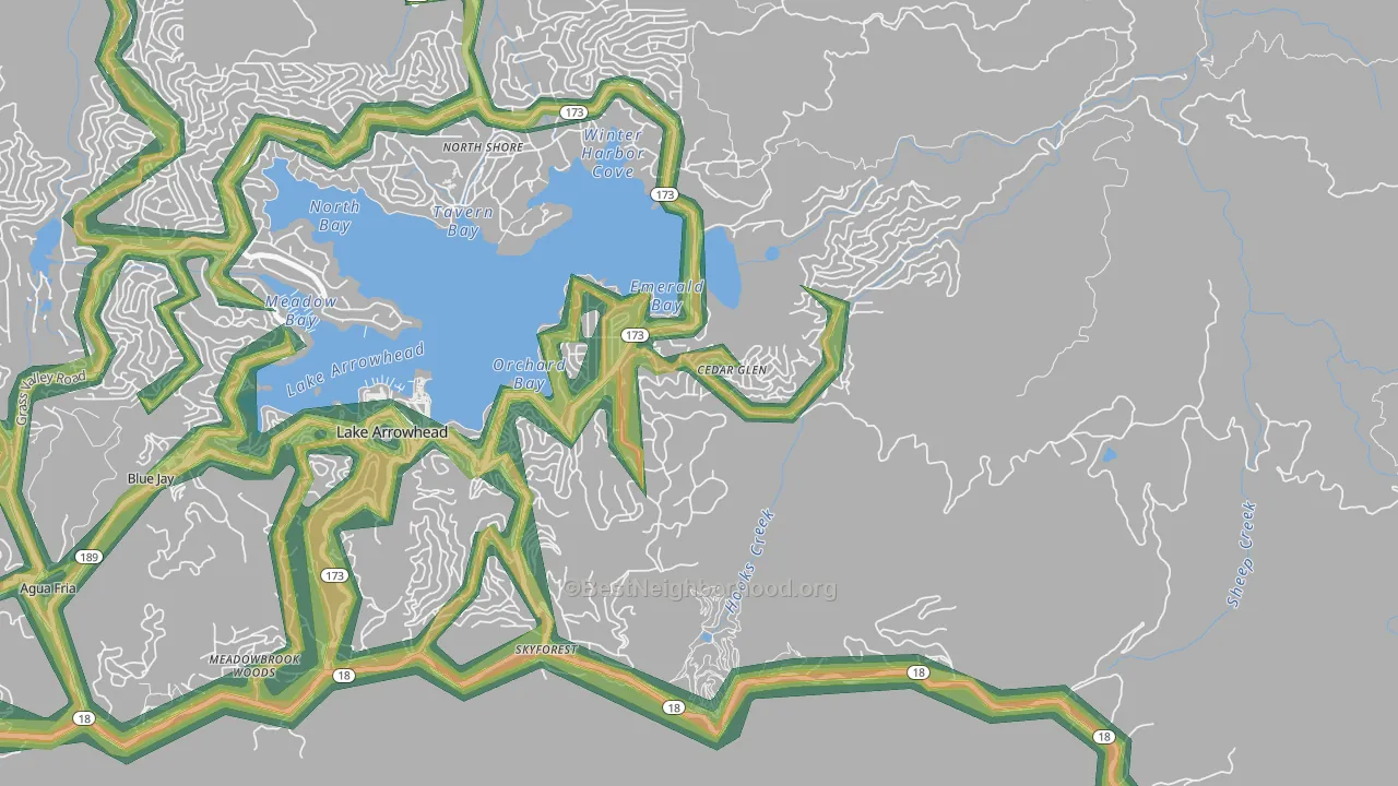 92321, CA Map of Noise Levels in 92321