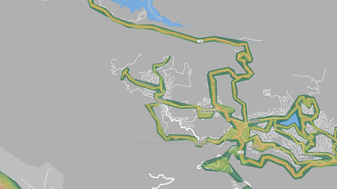 92322, CA Map of Noise Levels in 92322