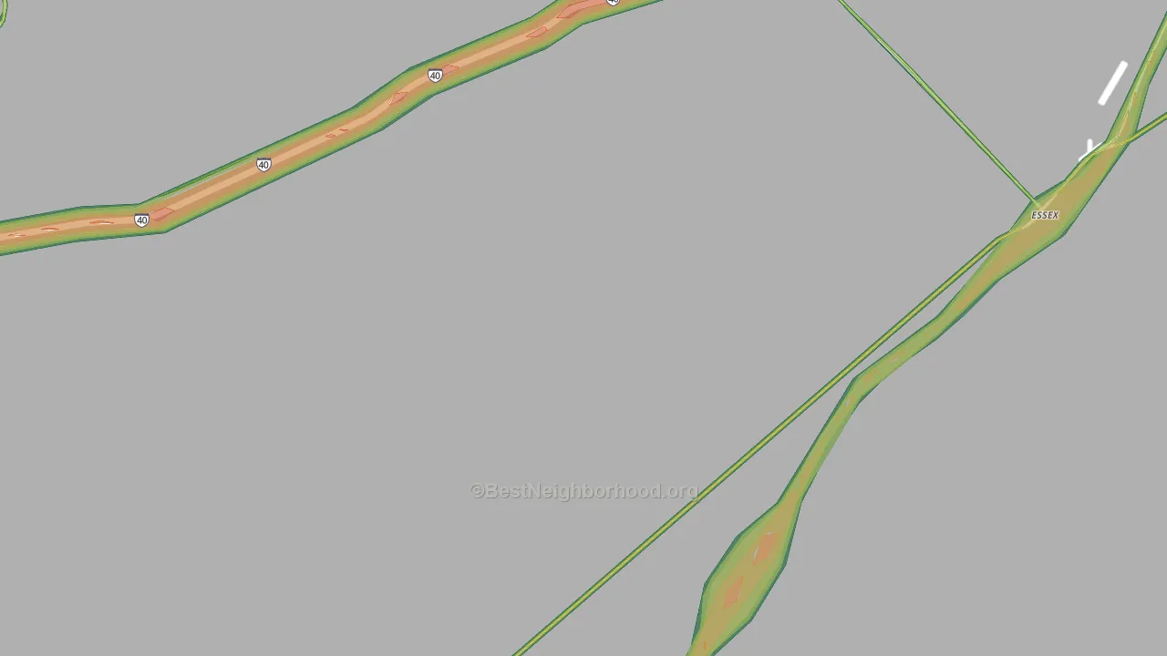 92332, CA Map of Noise Levels in 92332
