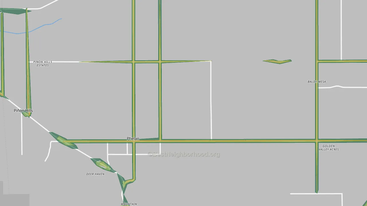 92371, CA Map of Noise Levels in 92371