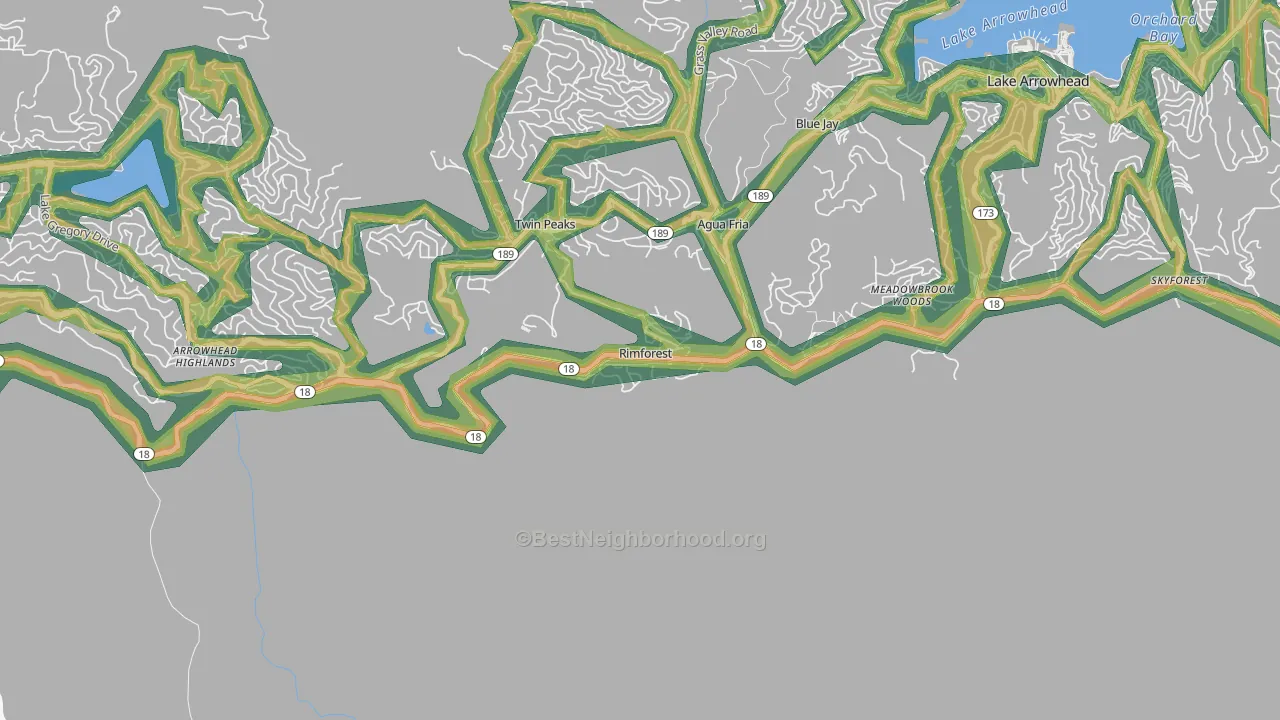 92378, CA Map of Noise Levels in 92378