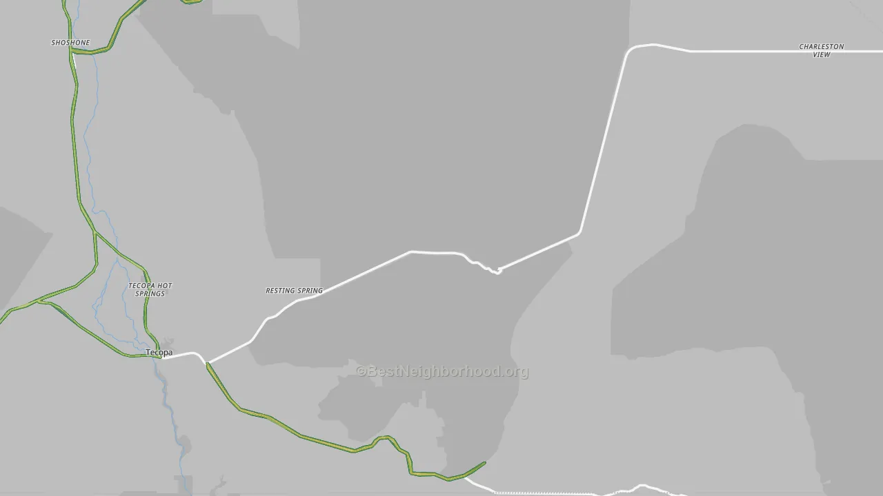 92389, CA Map of Noise Levels in 92389