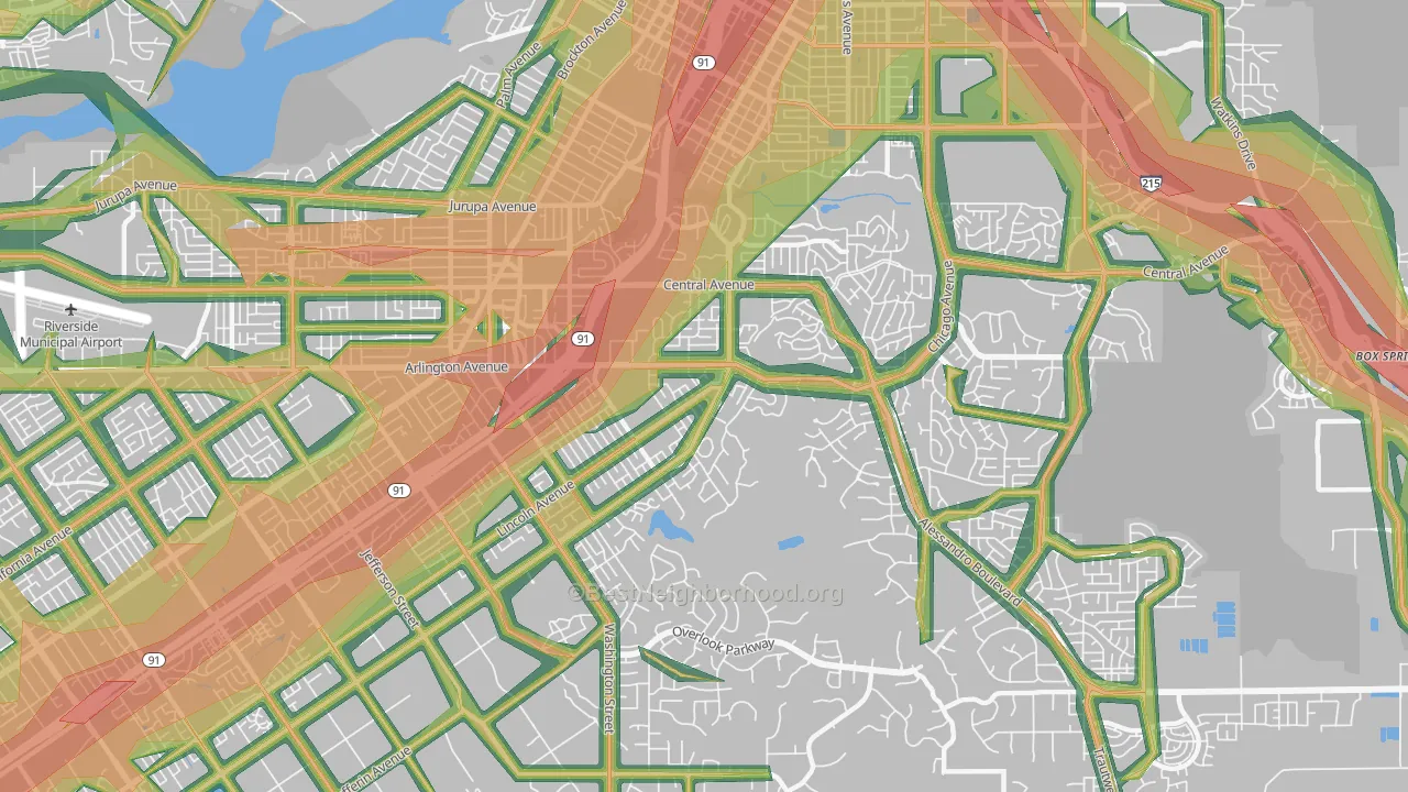 92506, CA Map of Noise Levels in 92506