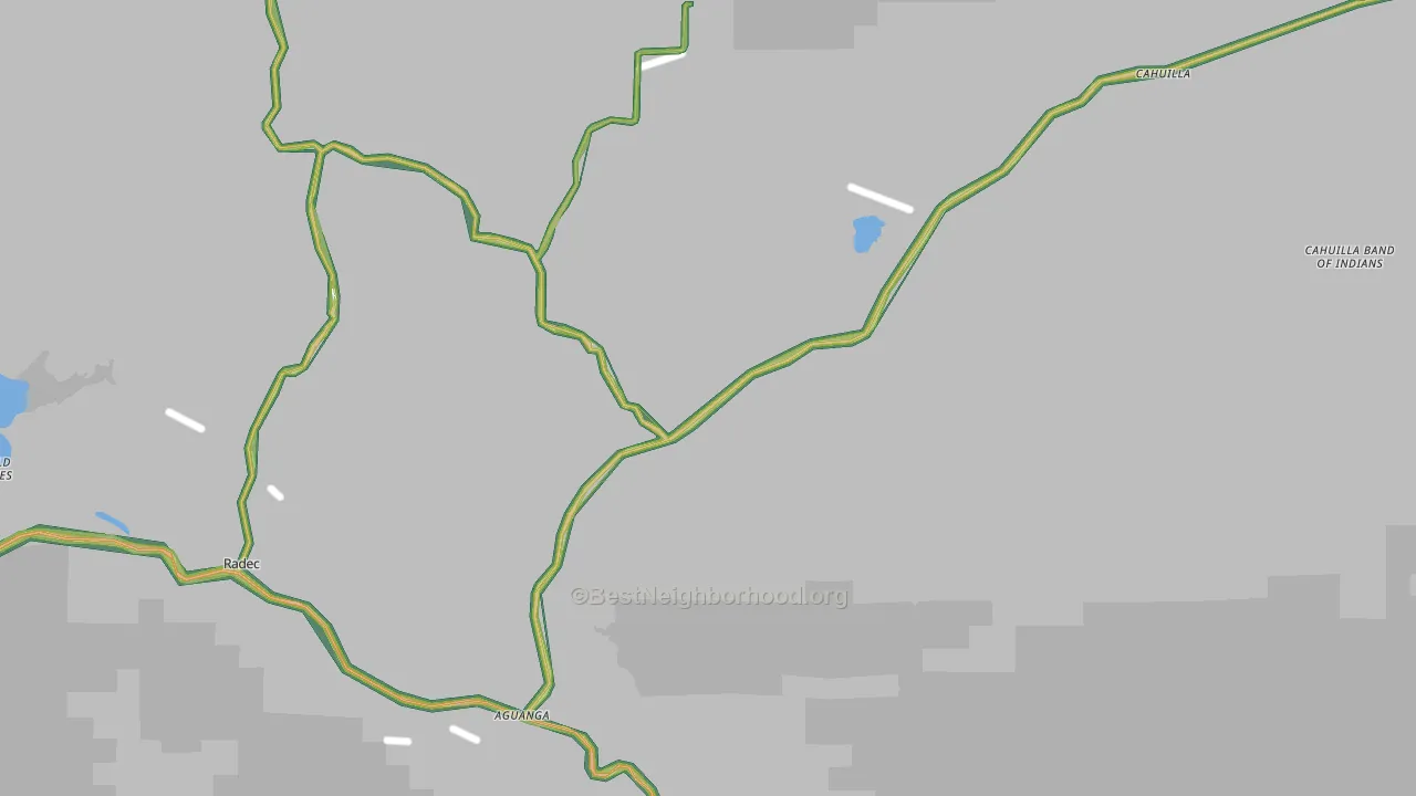 92536, CA Map of Noise Levels in 92536