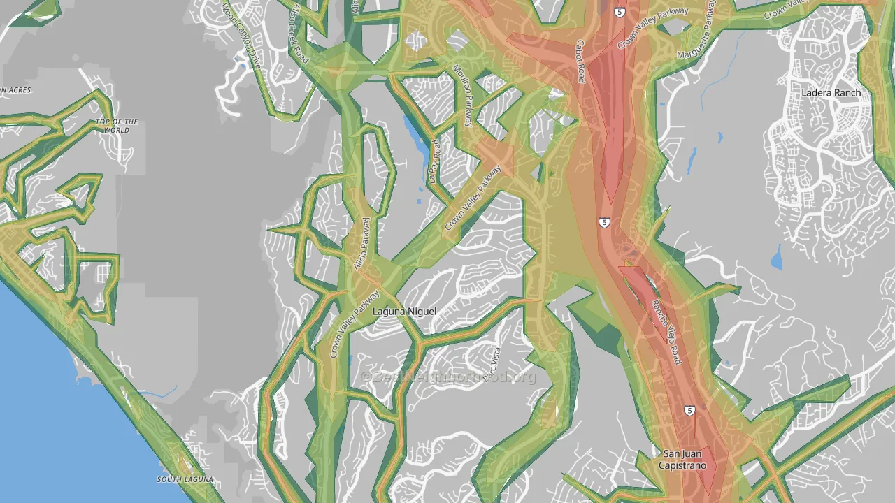 92677, CA Map of Noise Levels in 92677