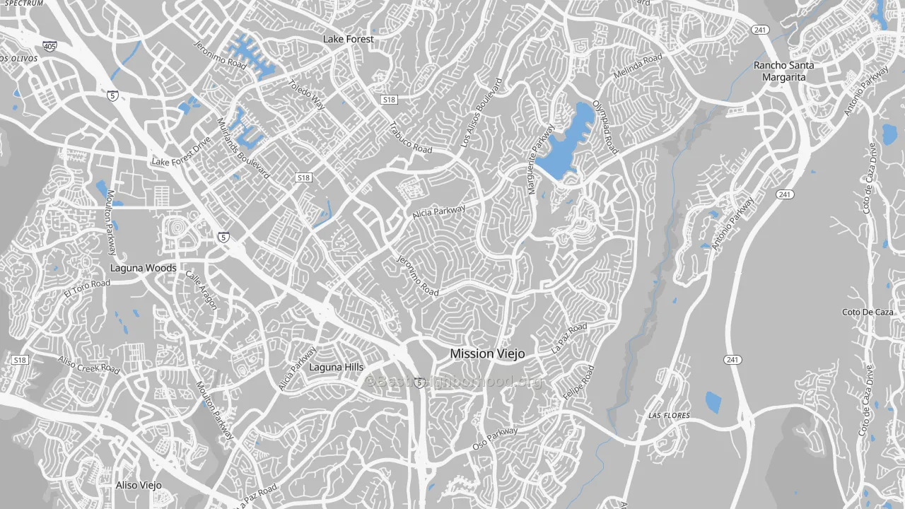 92691, CA Map of Noise Levels in 92691