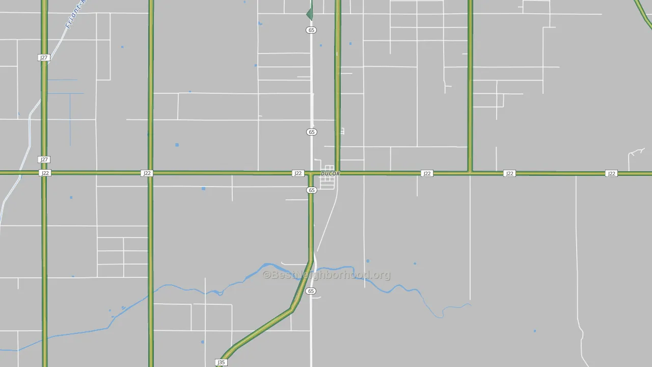 93218, CA Map of Noise Levels in 93218
