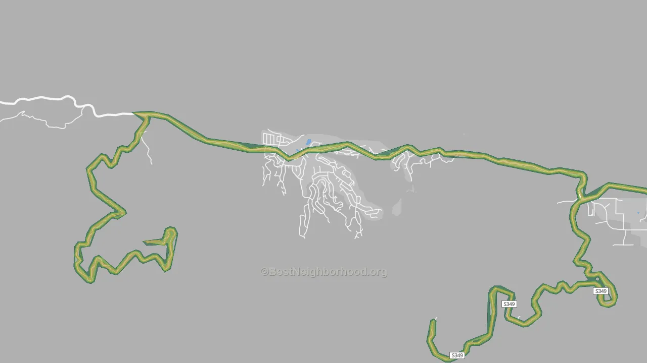 93222, CA Map of Noise Levels in 93222