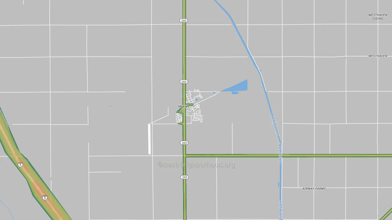93234, CA Map of Noise Levels in 93234