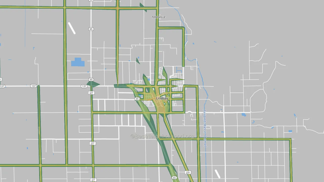 93247, CA Map of Noise Levels in 93247