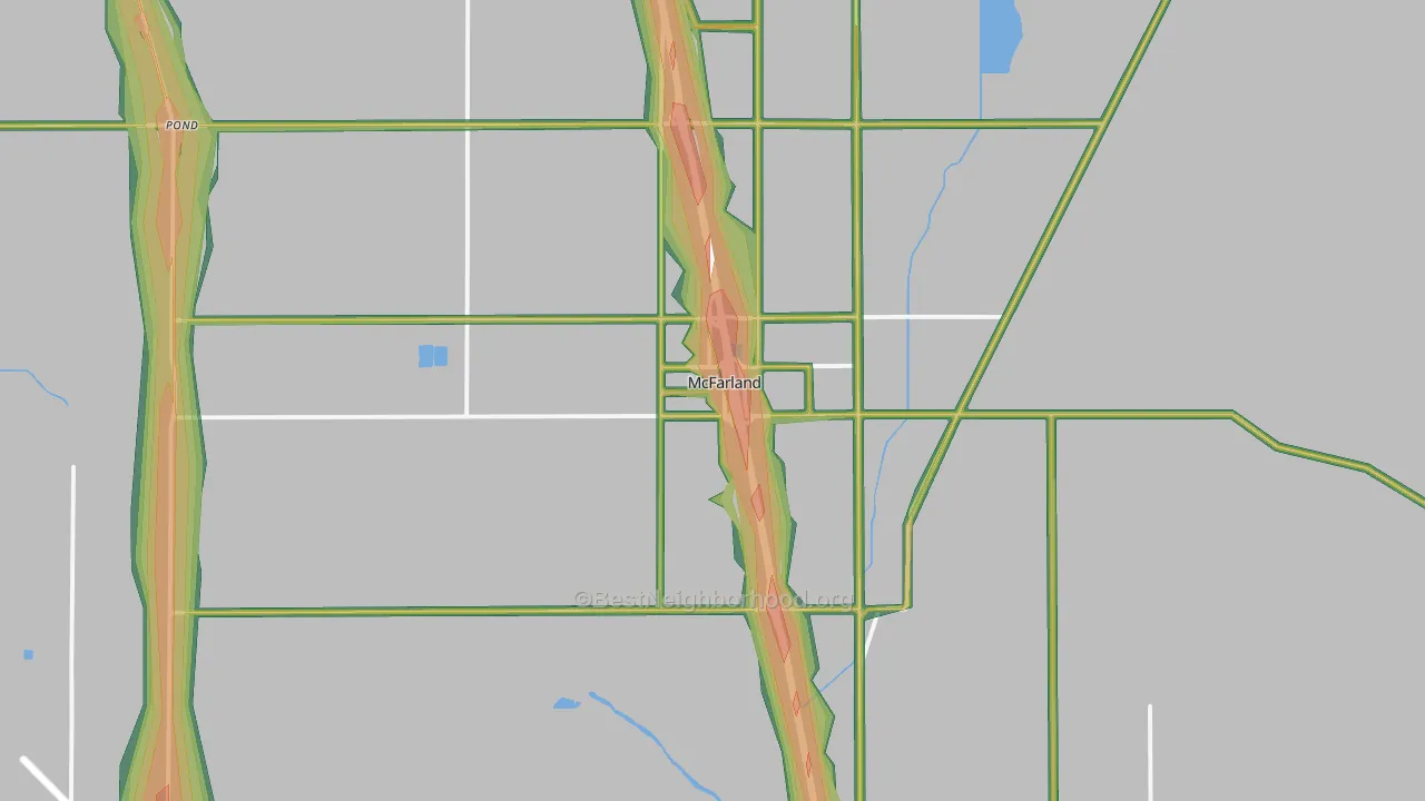 93250, CA Map of Noise Levels in 93250