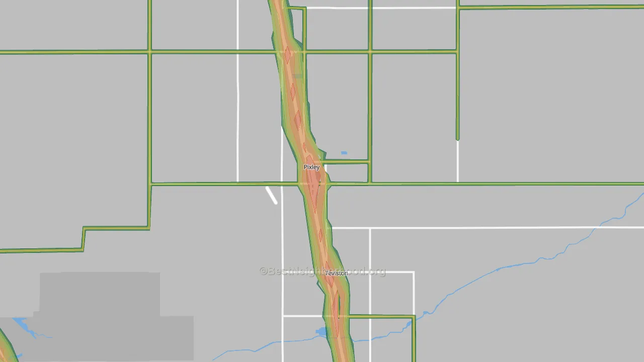 93256, CA Map of Noise Levels in 93256