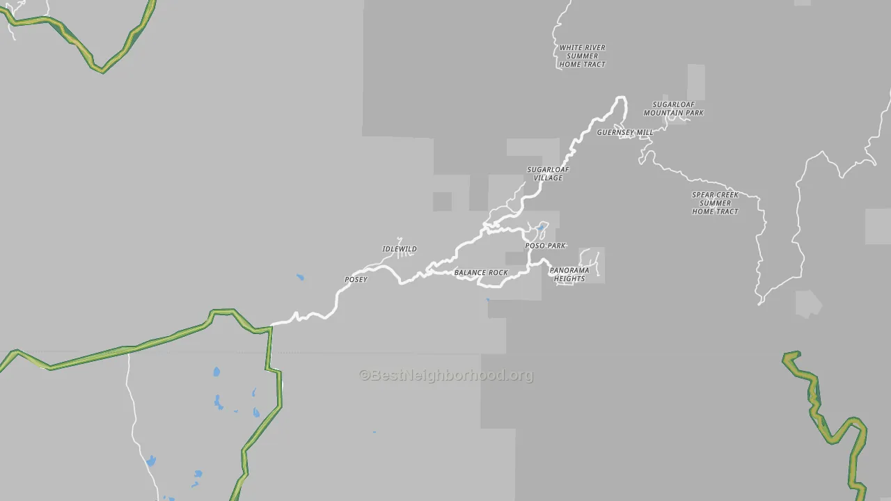 93260, CA Map of Noise Levels in 93260