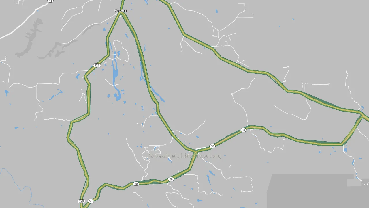 93432, CA Map of Noise Levels in 93432
