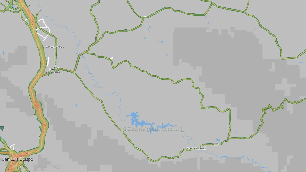93453, CA Map of Noise Levels in 93453