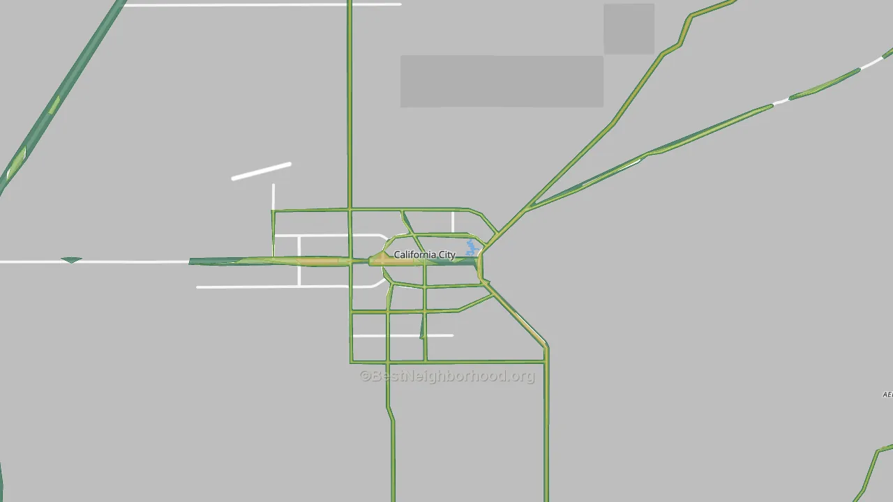 93505, CA Map of Noise Levels in 93505