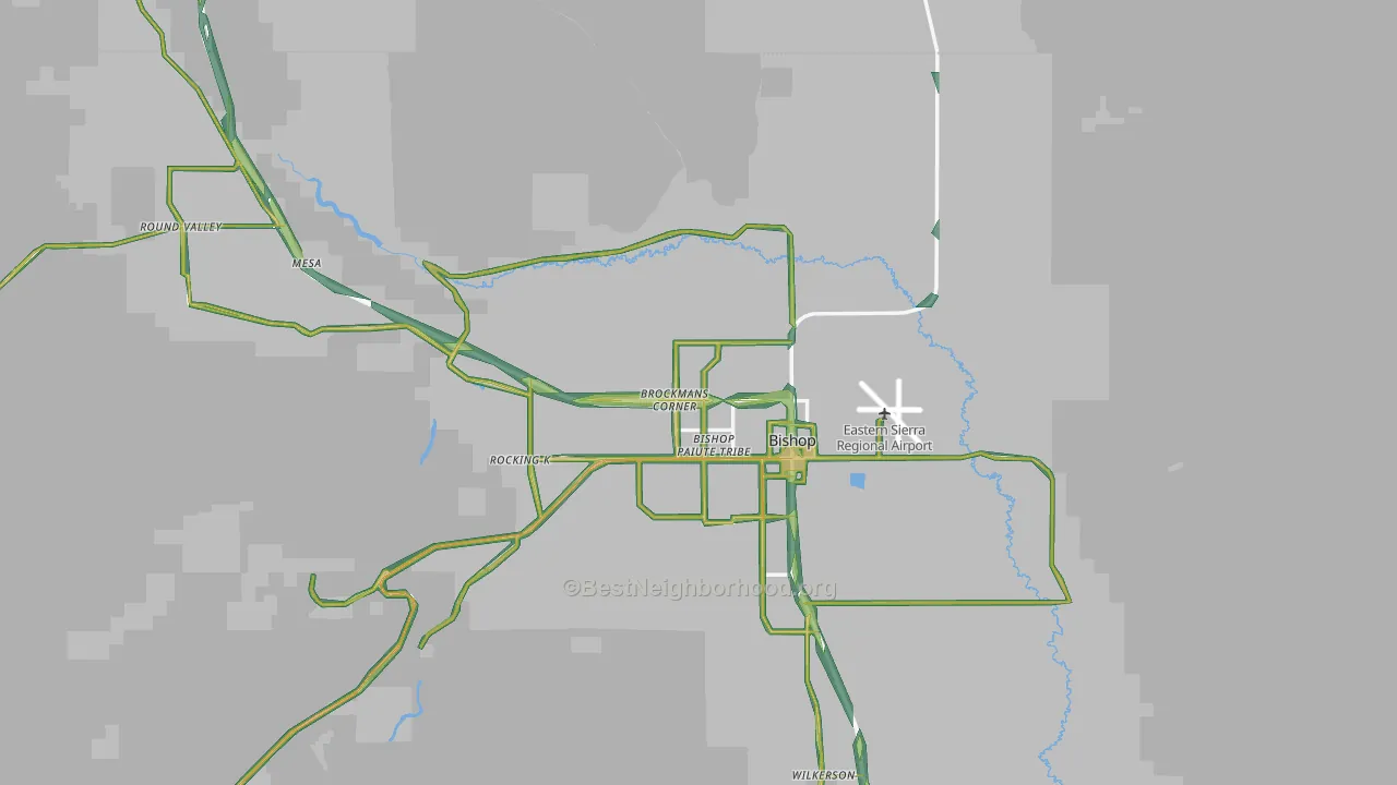 93514, CA Map of Noise Levels in 93514