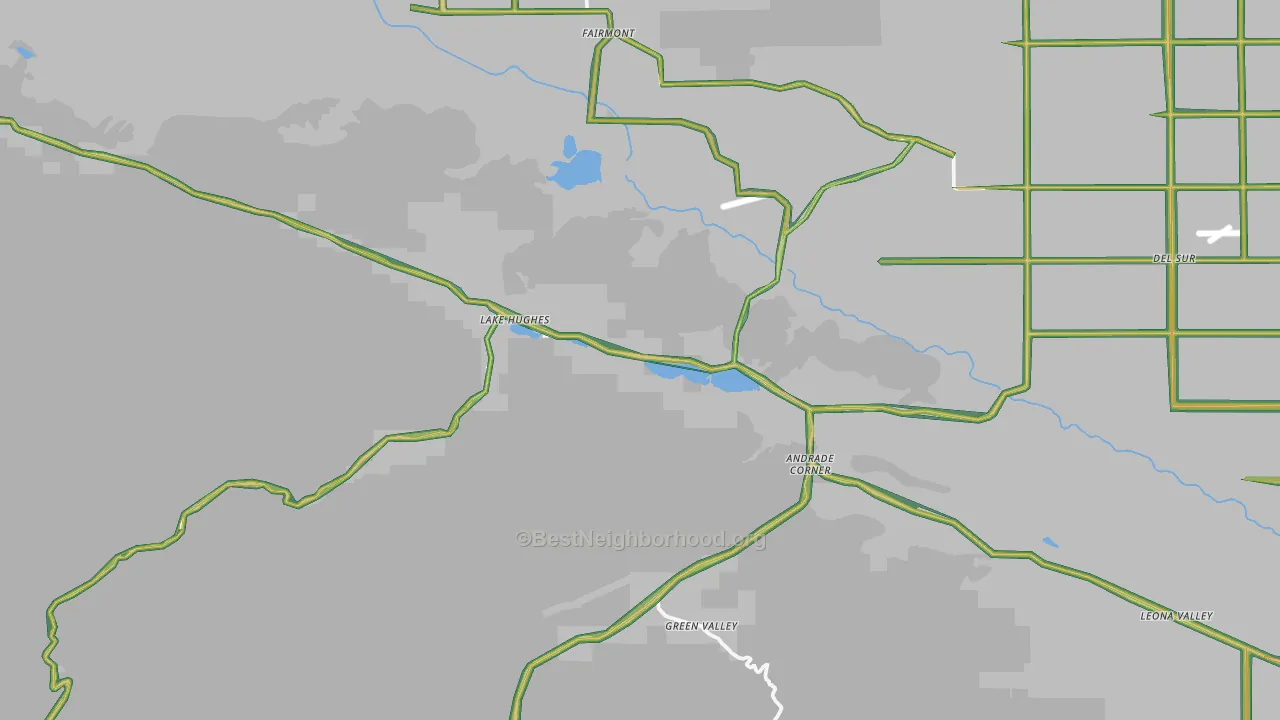 93532, CA Map of Noise Levels in 93532