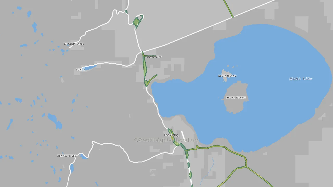 93541, CA Map of Noise Levels in 93541