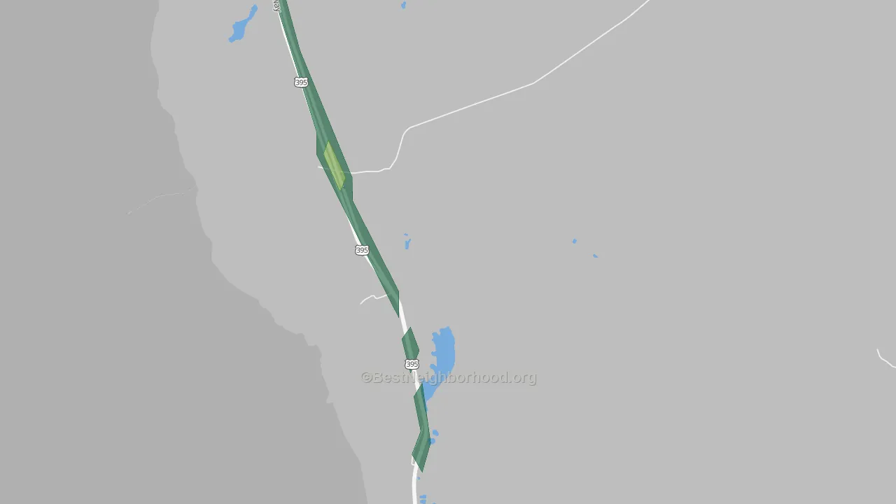 93542, CA Map of Noise Levels in 93542