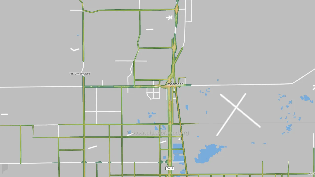 93560, CA Map of Noise Levels in 93560