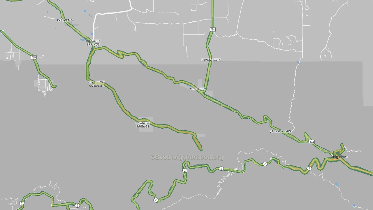 93563, CA Map of Noise Levels in 93563