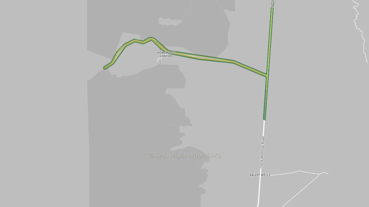 93592, CA Map of Noise Levels in 93592
